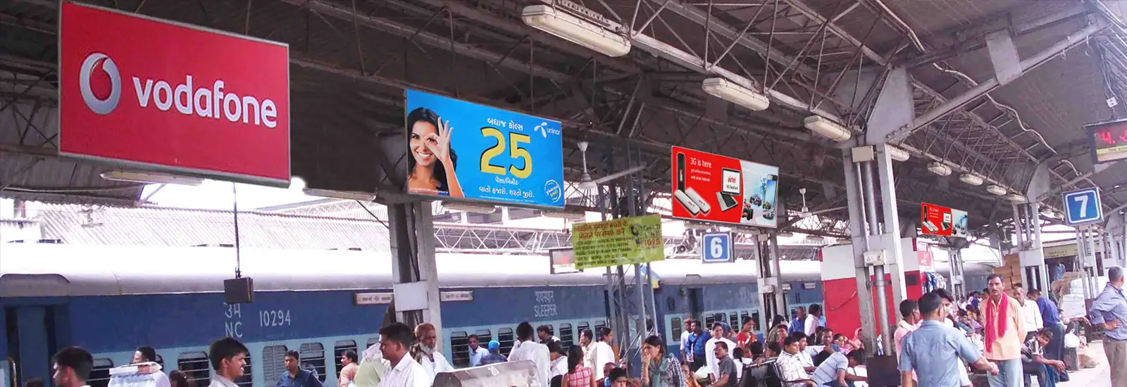 Railway Station Advertising, Railway advertisement, advertising in Railway Stations in Gujarat